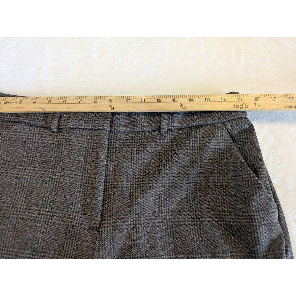 Simply Vera Vera Wang Wide Leg Houndstooth Slacks 16 Dress Pants Brown Black - Picture 7 of 10